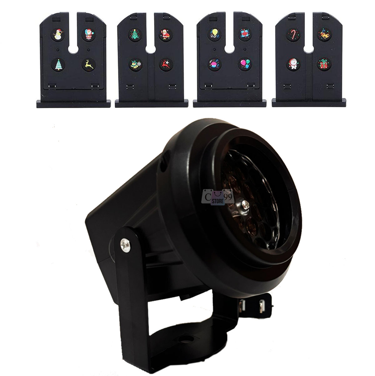 Miniatura 4 de Proyector Figuras Navideñas 4 Tarjetas +